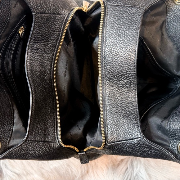 Michael Kors Black Shoulder Bag with Gold Accents - Picture 4 of 8